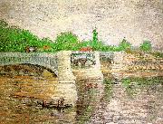 Vincent Van Gogh The Seine with the Pont de la Grand Jatte oil on canvas